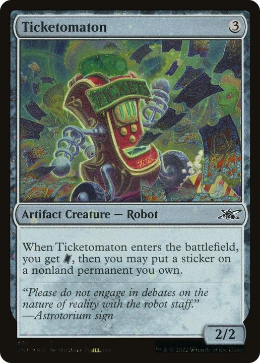 Ticketomaton in the group Magic the Gathering / Types / Colors / Colorless at Proxyprinters.com (14224)