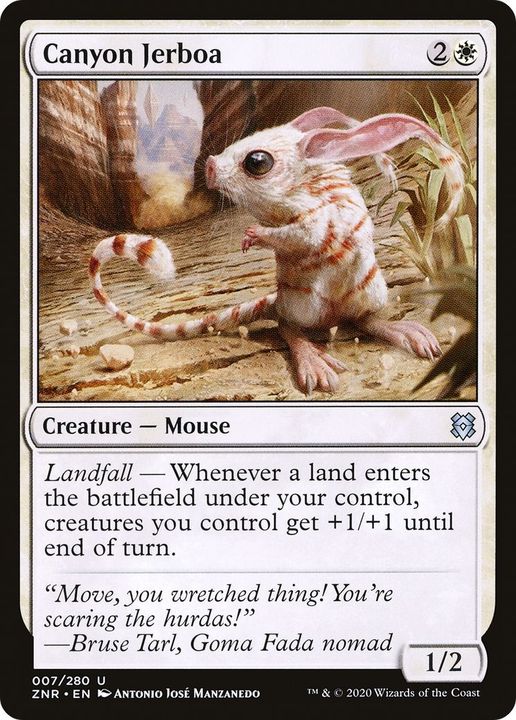 Canyon Jerboa in the group Magic the Gathering / Types / Colors / White at Proxyprinters.com (14235)