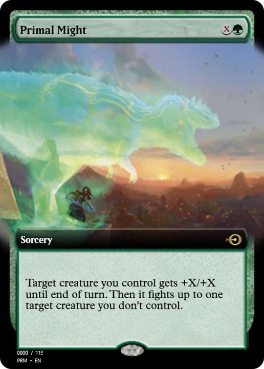 Primal Might in the group Magic the Gathering / Types / Colors / Green at Proxyprinters.com (14253)