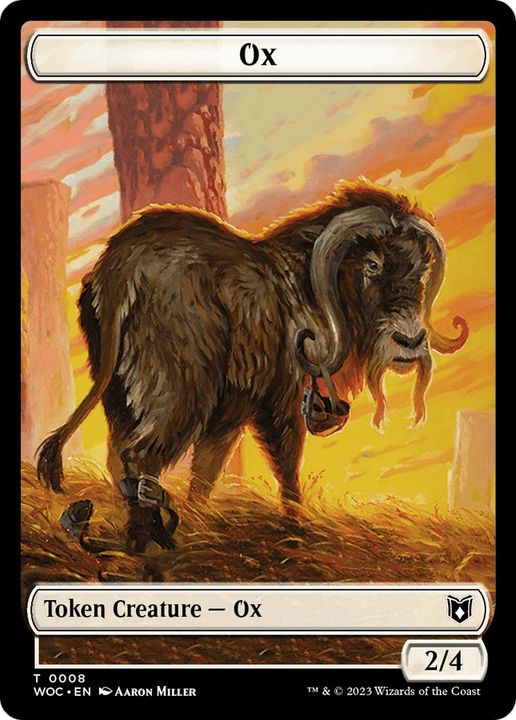 Ox in the group Magic the Gathering / Sets / Wilds of Eldraine Promos at Proxyprinters.com (1426)