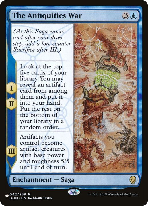 The Antiquities War in the group Magic the Gathering / Types / Colors / Blue at Proxyprinters.com (14300)