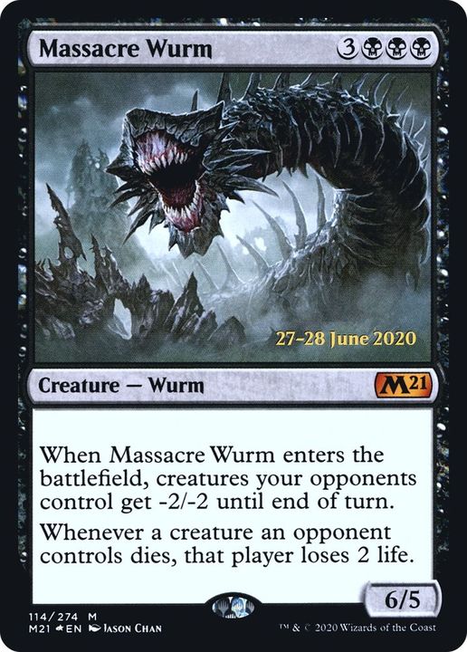 Massacre Wurm in the group Magic the Gathering / Types / Colors / Black at Proxyprinters.com (14305)