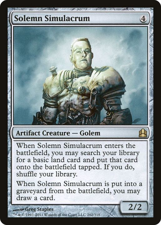 Solemn Simulacrum in the group Magic the Gathering / Sets / Commander 2011 at Proxyprinters.com (14307)