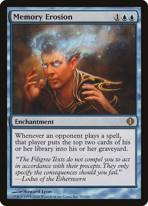 Memory Erosion in the group Magic the Gathering / Types / Enchantment / Enchantment at Proxyprinters.com (14325)