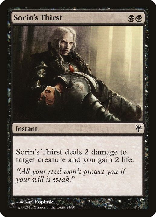 Sorin's Thirst in the group Magic the Gathering / Sets / Duel Decks: Sorin vs. Tibalt at Proxyprinters.com (14329)