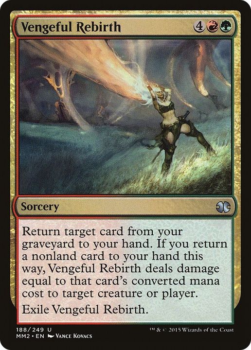 Vengeful Rebirth in the group Magic the Gathering / Types / Colors / Multicolors / G, R at Proxyprinters.com (14344)