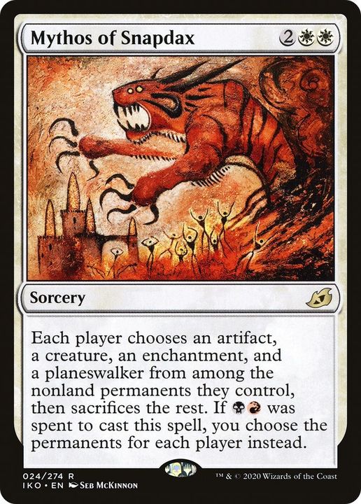 Mythos of Snapdax in the group Magic the Gathering / Types / Colors / White at Proxyprinters.com (14352)