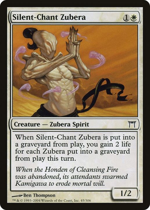 Silent-Chant Zubera in the group Magic the Gathering / Types / Colors / White at Proxyprinters.com (14401)