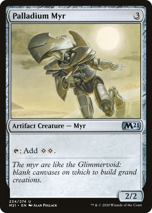 Palladium Myr in the group Magic the Gathering / Sets / Core Set 2021 at Proxyprinters.com (14407)