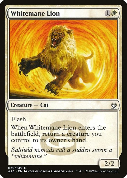 Whitemane Lion in the group Magic the Gathering / Types / Colors / White at Proxyprinters.com (14419)