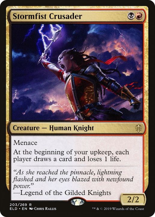 Stormfist Crusader in the group Magic the Gathering / Types / Colors / Multicolors / B, R at Proxyprinters.com (14435)