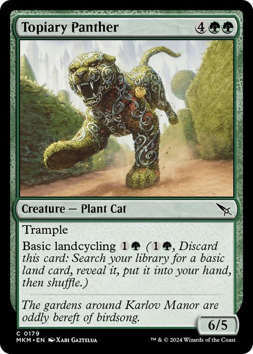 Topiary Panther in the group Magic the Gathering / Sets / Murders at Karlov Manor at Proxyprinters.com (1445)