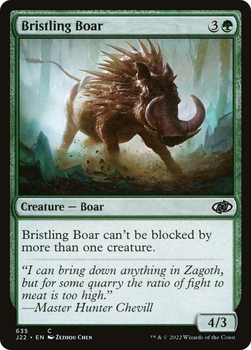 Bristling Boar in the group Magic the Gathering / Types / Colors / Green at Proxyprinters.com (14480)