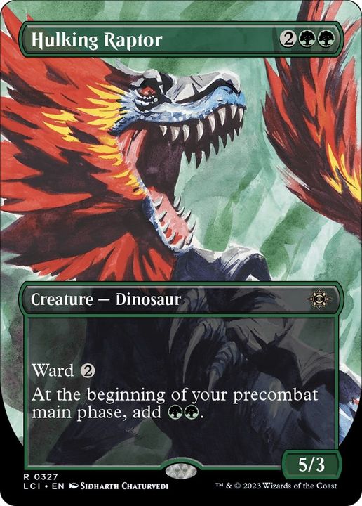 Hulking Raptor in the group Magic the Gathering / Types / Colors / Green at Proxyprinters.com (14620)