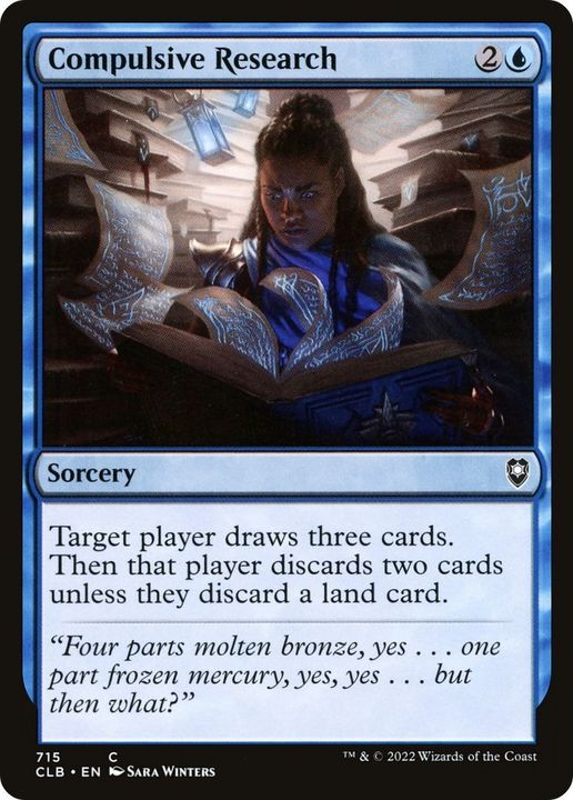 Compulsive Research in the group Magic the Gathering / Types / Colors / Blue at Proxyprinters.com (14626)