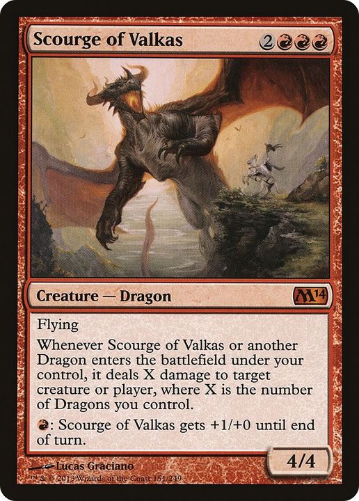 Scourge of Valkas in the group Magic the Gathering / Types / Colors / Red at Proxyprinters.com (14654)