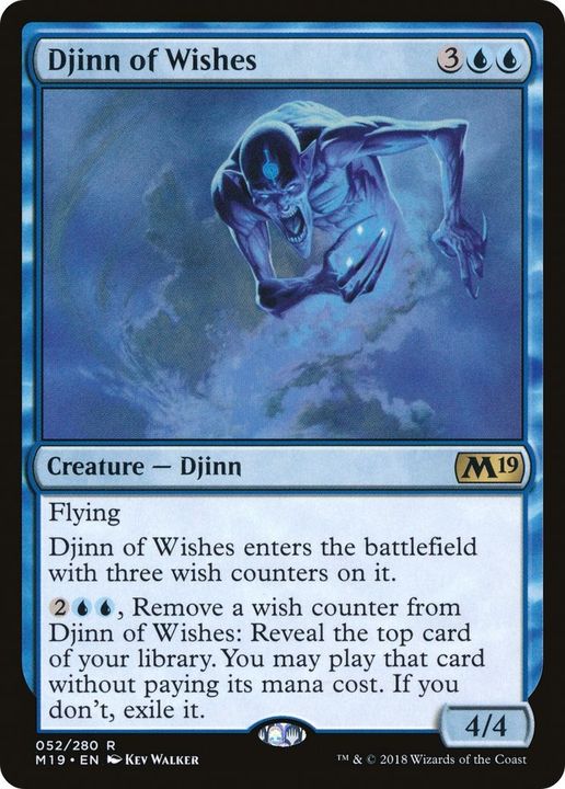 Djinn of Wishes in the group Magic the Gathering / Sets / Core Set 2019 at Proxyprinters.com (14663)