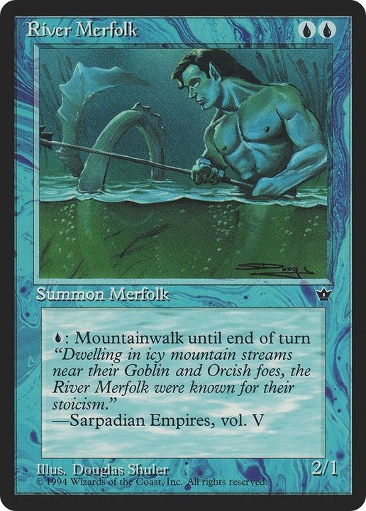 River Merfolk in the group Magic the Gathering / Sets / Fallen Empires at Proxyprinters.com (14672)