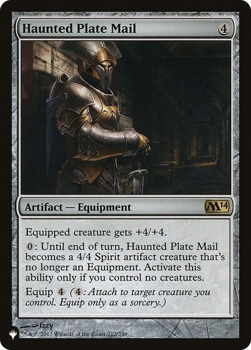 Haunted Plate Mail in the group Magic the Gathering / Sets / The List at Proxyprinters.com (14709)