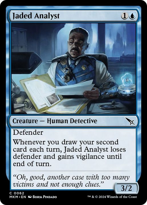 Jaded Analyst in the group Magic the Gathering / Types / Creatures / Human at Proxyprinters.com (14734)