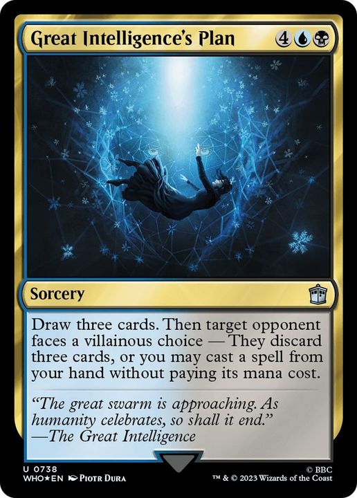 Great Intelligence's Plan in the group Magic the Gathering / Types / Colors / Multicolors / B, U at Proxyprinters.com (14737)