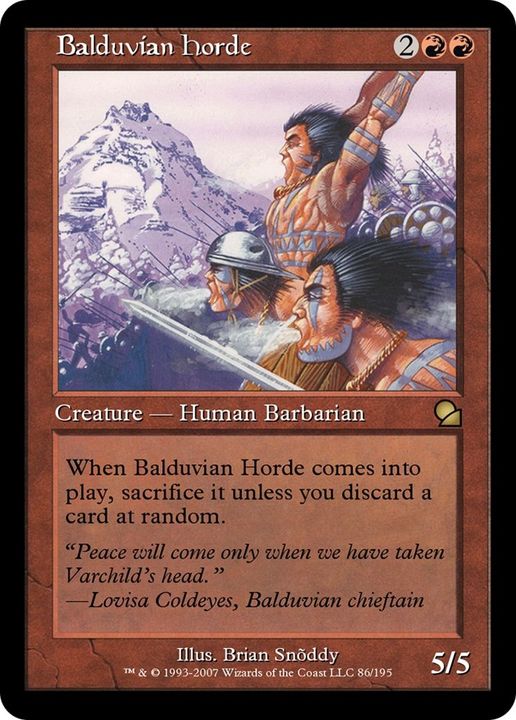 Balduvian Horde in the group Magic the Gathering / Sets / Media Inserts at Proxyprinters.com (14755)