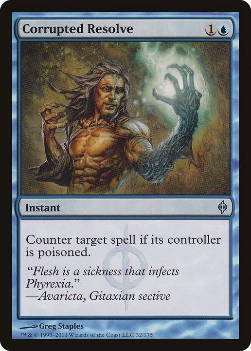 Corrupted Resolve in the group Magic the Gathering / Sets / New Phyrexia at Proxyprinters.com (14805)