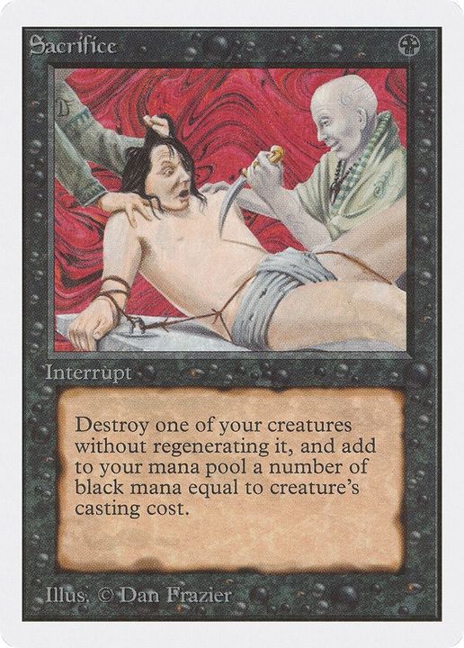 Sacrifice in the group Magic the Gathering / Types / Colors / Black at Proxyprinters.com (14892)