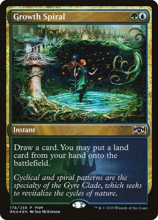 Growth Spiral in the group Magic the Gathering / Types / Colors / Multicolors / G, U at Proxyprinters.com (14910)