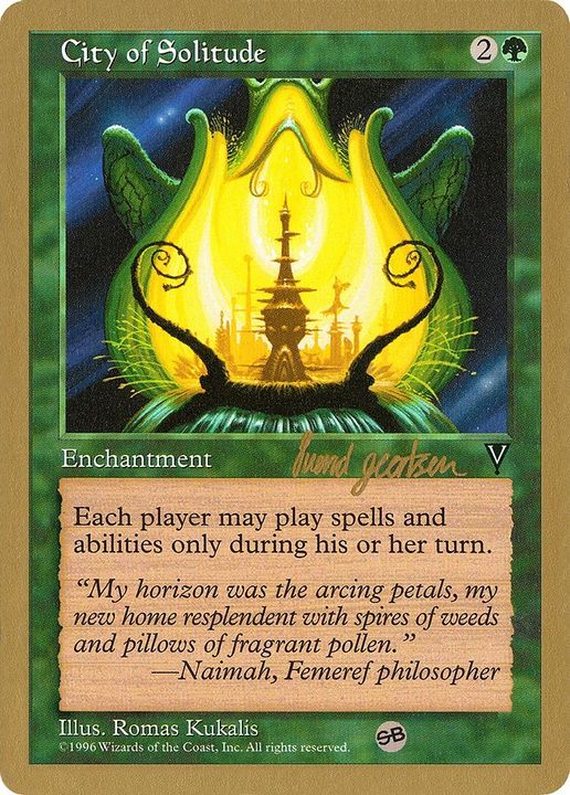 City of Solitude in the group Magic the Gathering / Sets / World Championship Decks 1997 at Proxyprinters.com (14923)