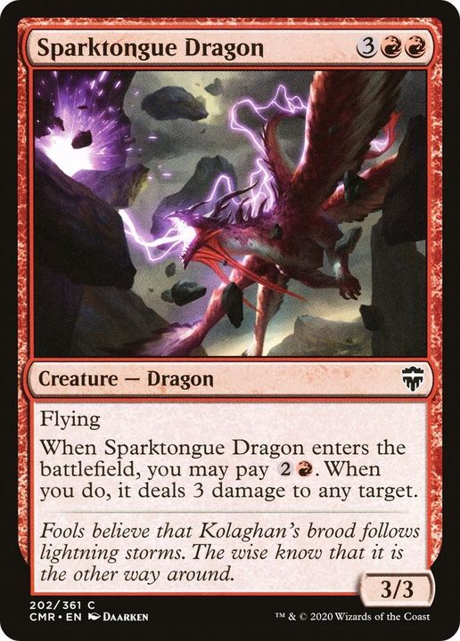 Sparktongue Dragon in the group Magic the Gathering / Types / Colors / Red at Proxyprinters.com (14925)