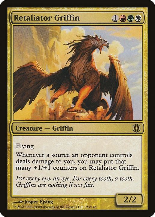 Retaliator Griffin in the group Magic the Gathering / Types / Colors / Multicolors / G, R, W at Proxyprinters.com (14928)