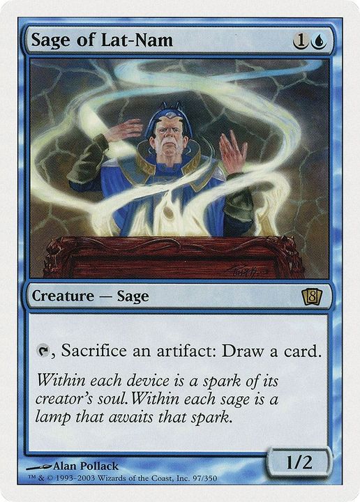 Sage of Lat-Nam in the group Magic the Gathering / Types / Creatures / Human at Proxyprinters.com (14951)