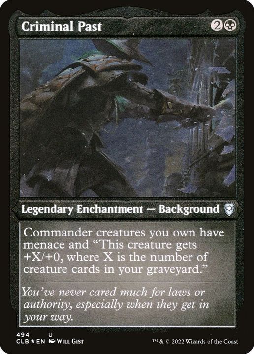 Criminal Past in the group Magic the Gathering / Types / Enchantment / Legendary Enchantment at Proxyprinters.com (14976)