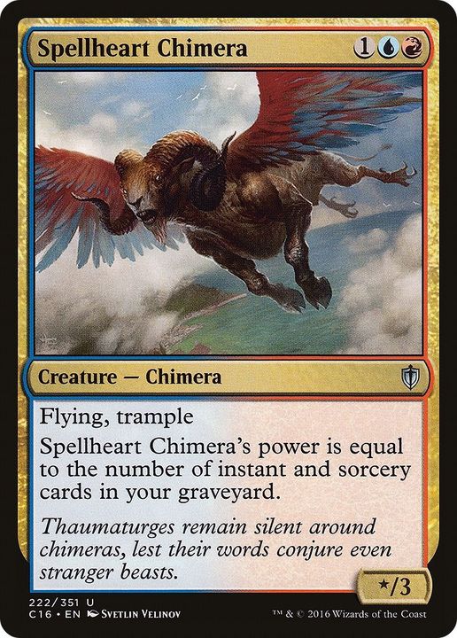 Spellheart Chimera in the group Magic the Gathering / Types / Colors / Multicolors / R, U at Proxyprinters.com (15003)