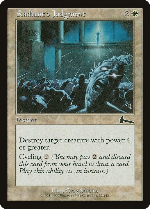 Radiant's Judgment in the group Magic the Gathering / Types / Colors / White at Proxyprinters.com (15004)