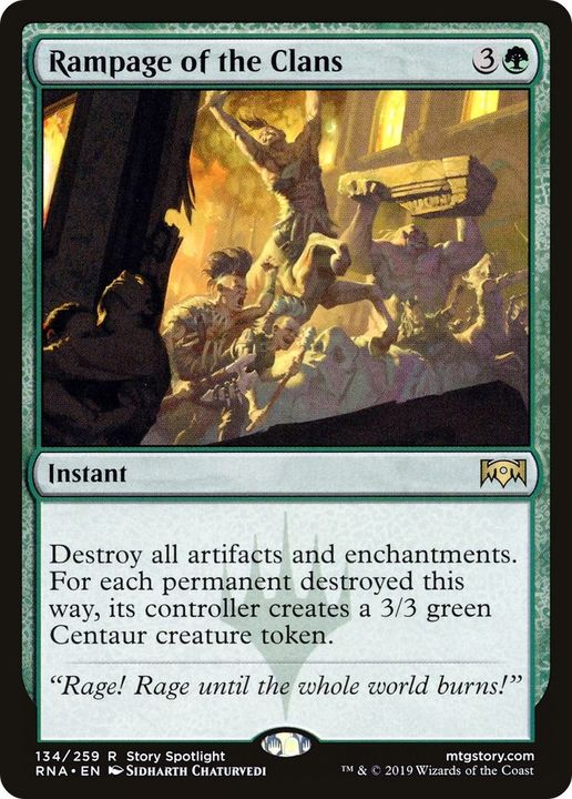 Rampage of the Clans in the group Magic the Gathering / Types / Colors / Green at Proxyprinters.com (15046)