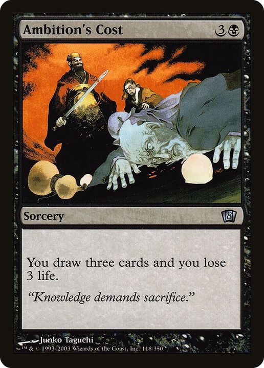 Ambition's Cost in the group Magic the Gathering / Types / Colors / Black at Proxyprinters.com (1506)