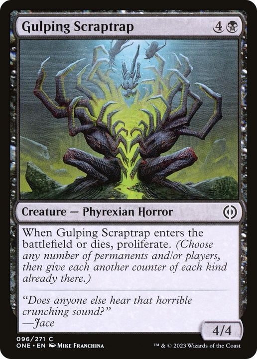 Gulping Scraptrap in the group Magic the Gathering / Types / Colors / Black at Proxyprinters.com (15062)