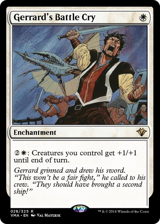 Gerrard's Battle Cry in the group Magic the Gathering / Types / Enchantment / Enchantment at Proxyprinters.com (15071)