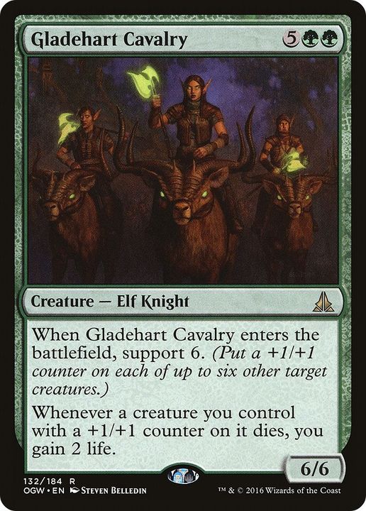 Gladehart Cavalry in the group Magic the Gathering / Types / Creatures / Elf at Proxyprinters.com (15084)