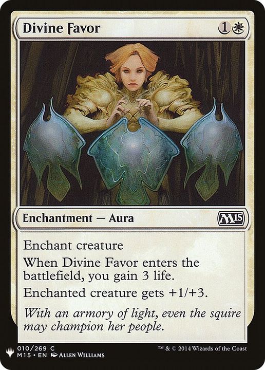 Divine Favor in the group Magic the Gathering / Sets / The List at Proxyprinters.com (15085)