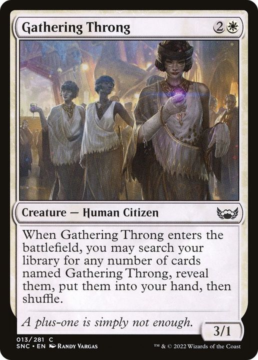 Gathering Throng in the group Magic the Gathering / Types / Creatures / Human at Proxyprinters.com (15089)