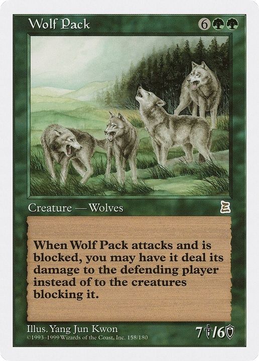 Wolf Pack in the group Magic the Gathering / Types / Colors / Green at Proxyprinters.com (15108)