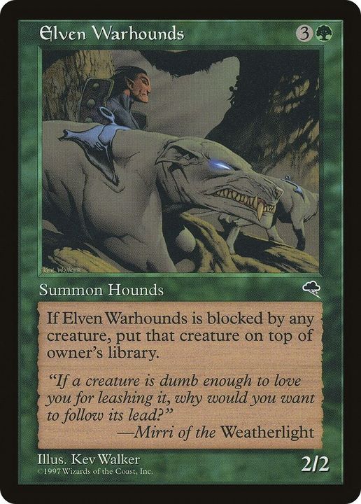 Elven Warhounds in the group Magic the Gathering / Types / Colors / Green at Proxyprinters.com (15111)