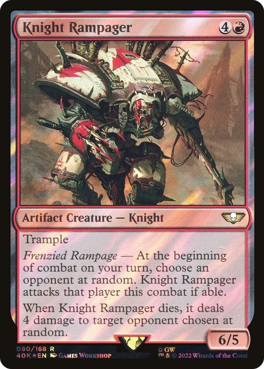 Knight Rampager in the group Magic the Gathering / Sets / Warhammer 40,000 Tokens at Proxyprinters.com (15114)