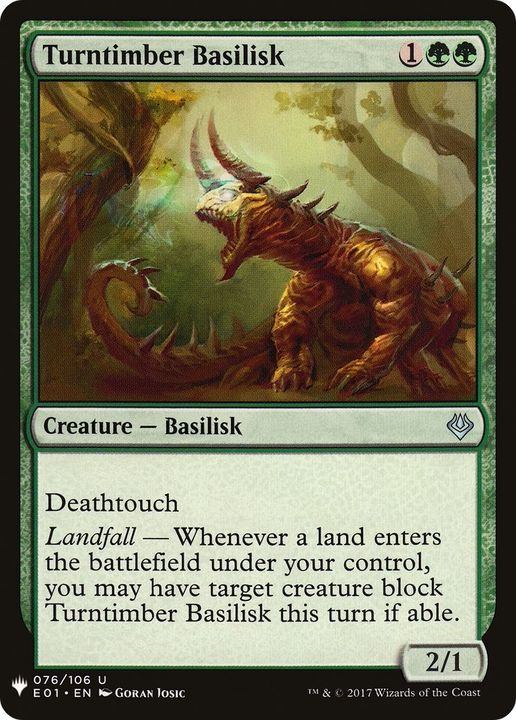 Turntimber Basilisk in the group Magic the Gathering / Types / Colors / Green at Proxyprinters.com (15196)