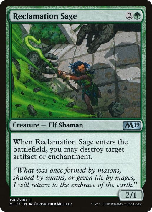 Reclamation Sage in the group Magic the Gathering / Types / Creatures / Elf at Proxyprinters.com (15201)