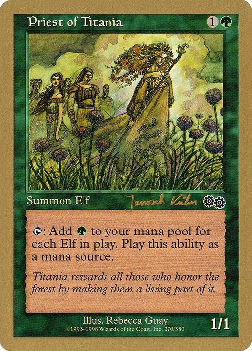 Priest of Titania in the group Magic the Gathering / Types / Creatures / Elf at Proxyprinters.com (1526)