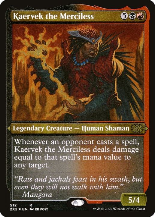 Kaervek the Merciless in the group Magic the Gathering / Types / Colors / Multicolors / B, R at Proxyprinters.com (15285)